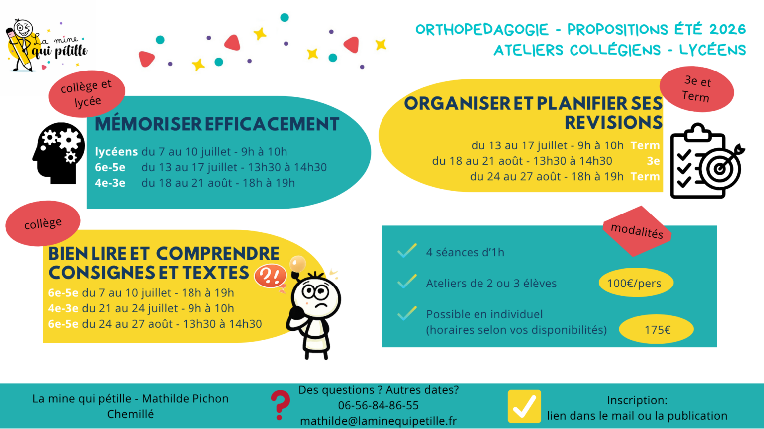 2026 Ateliers orthopédagogie été